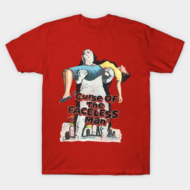 Curse of the Faceless Man - 50s Cult Classic Sci-Fi Movie T-Shirt by darklordpug